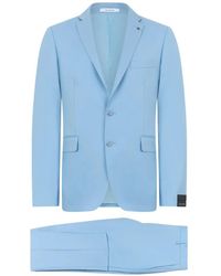 Tagliatore - Single-Breasted Notch-Lapel Suit - Lyst