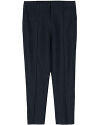 N.Peal Cashmere - Harper Linen Cropped Trousers - Lyst