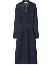 Tory Burch - Collared Polo Midi Dress - Lyst