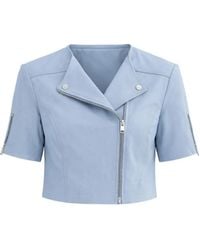 Lamarque - Kirsi Cropped Leather Jacket - Lyst