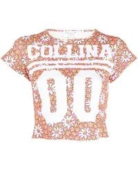 Collina Strada - Logo-print Short-sleeve T-shirt - Lyst