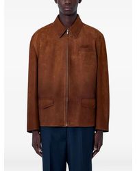 Miu Miu - Suede Zip-Fastening Jacket - Lyst