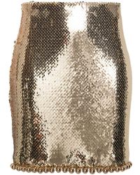 Rabanne - Sequin-embellished Mini Skirt - Lyst