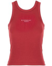 Givenchy - Top Slim De Algodón Con Estampado Paris - Lyst