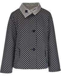 Akris Punto - Polka-Dot Button-Up Reversible Jacket - Lyst