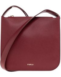 Furla - Small Ava Logo-Lettering Shoulder Bag - Lyst