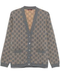 Gucci - Gg Wool Cardigan - Lyst