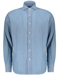 Moorer - Camisa Vaquera Con Botones - Lyst