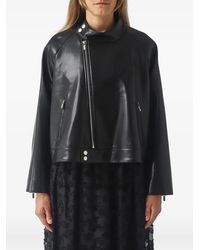 MEIMEIJ - Asymmetric-Zip Cropped Jacket - Lyst