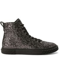 Giuseppe Zanotti - Ecoblabber Glitter High-Top Sneakers - Lyst