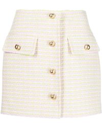 Pushbutton - Button-up Mini Skirt - Lyst