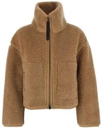 Pinko - Shearling-Effect Pea Coat - Lyst