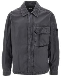 C.P. Company - 50 Fili Wax Zipped Lens Overshirt - Lyst