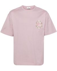 Etro - T-shirt à logo Pegaso brodé en coton - Lyst