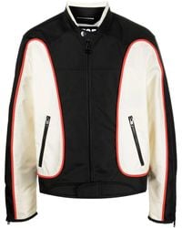 DIESEL - Chaqueta Biker Con Bloques De Color Y Ribetes - Lyst