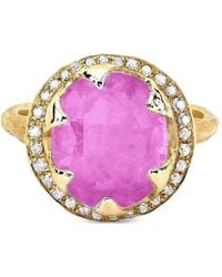 Logan Hollowell - Baby Queen Sapphire And Diamond Ring - Lyst