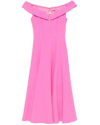 Nissa - Bow-Embellished Off-Shoulder Midi Dress - Lyst