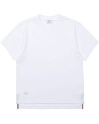 Thom Browne - T-shirt Met Zijsplitten - Lyst