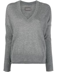Zadig & Voltaire - V-neck Cashmere Sweater - Lyst