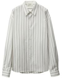 Versace - Striped Cotton-Poplin Loose Shirt - Lyst