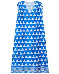 Maliparmi - V-Neck Midi Dress - Lyst