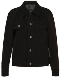 Ordinary Couture Code - Panelled Denim Jacket - Lyst