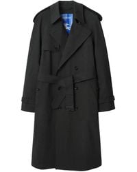 Burberry - Long Bonded Stretch Wool Trench Coat - Lyst