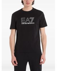 EA7 - T-Shirt Visibility À Logo Imprimé - Lyst