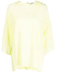 Lanvin - Blusa De Seda - Lyst
