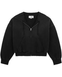 MM6 by Maison Margiela - Zipped Hoodie - Lyst