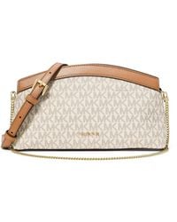 MICHAEL Michael Kors - Athena Small Signature Logo Convertible Clutch - Lyst