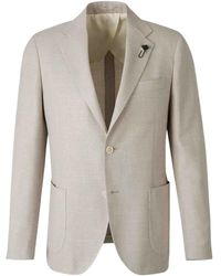 Lardini - バスケットウィーブ ジャケット - Lyst