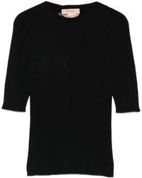 Twinset - Geribbelde Top - Lyst