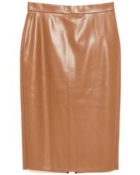 Marina Rinaldi - Falasco Faux-Leather Midi Pencil Skirt - Lyst