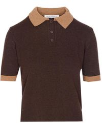 Mar De Margaritas - Contrast-Collar Polo Shirt - Lyst