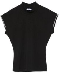 Liu Jo - Logo-Embellished Mock-Neck Top - Lyst