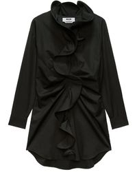 MSGM - Blousejurk Met Ruches - Lyst