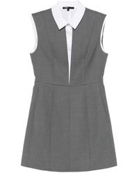 Maje - Layered-Effect Tailored Dress - Lyst