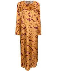 Asceno - Rhodes Silk Maxi Dress - Lyst