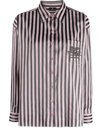 Etro - Striped Shirt - Lyst