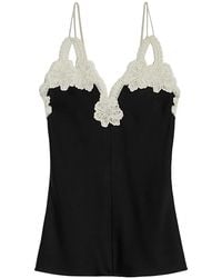 Jil Sander - Floral-Embroidered Top - Lyst