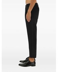 Dolce & Gabbana - Pleated Satin-Trim Tailored Trousers - Lyst