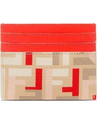 Fendi - Ff-Pattern Card Holder - Lyst