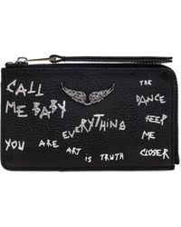 Zadig & Voltaire - Zv Card Grained Graffiti - Lyst