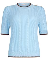Liu Jo - Cable Knit Top - Lyst