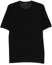 Barena - T-Shirt Côtelé À Col V - Lyst