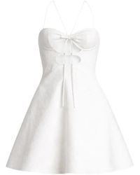 David Koma - Bow-Detail Mini Dress - Lyst