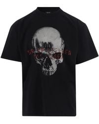 44 Label Group - Sterben Skull-Print T-Shirt - Lyst