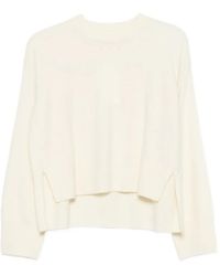 C.T.Plage - Ribbed-Trim Wool Sweater - Lyst