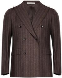Tagliatore - Pinstriped Double-Breasted Suit - Lyst